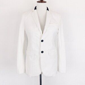 Each Other White Blazer Jacket Small Classic Tailored Single Breasted